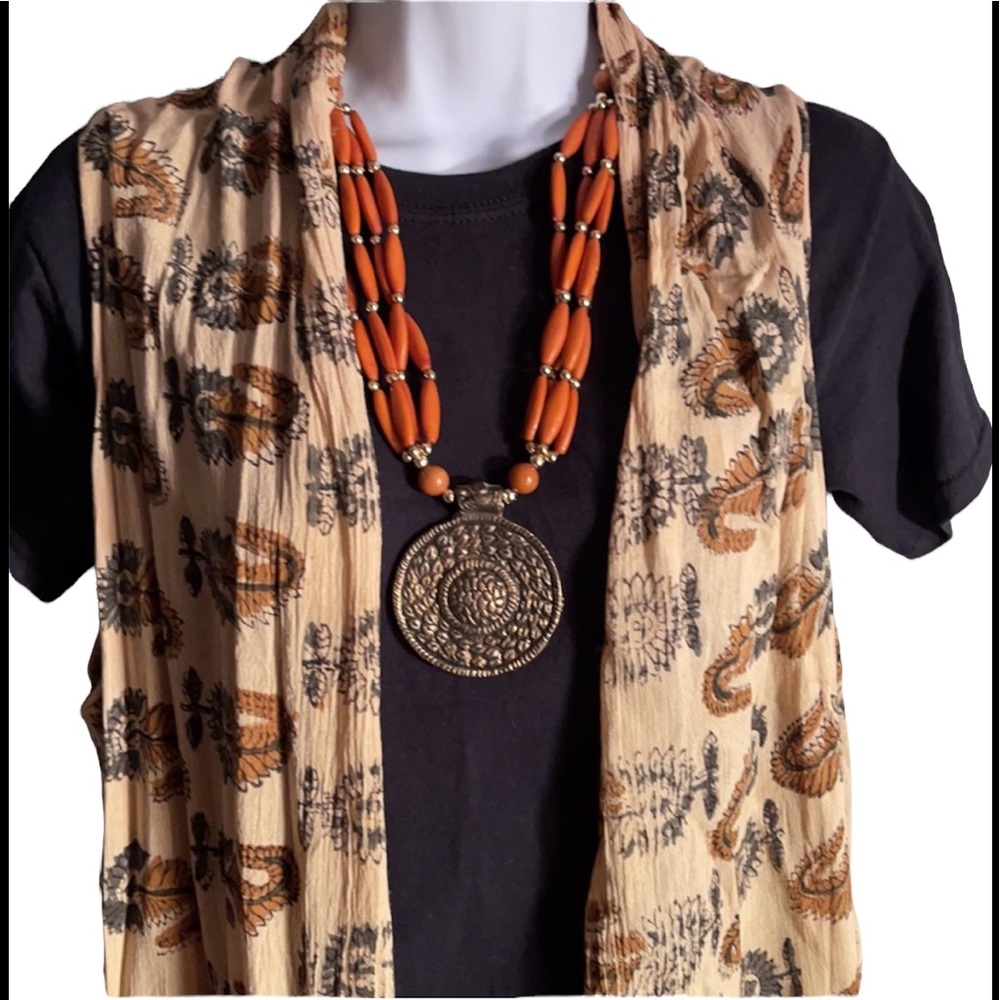 NWT. Handmade Beaded Necklace by Sacred Threads